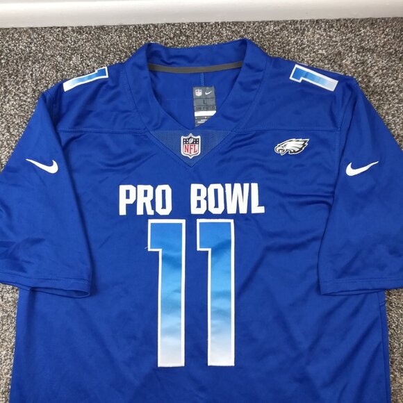 Philadelphia Eagles Jersey Nike Pro Bowl On Field Carson Wentz Mens Large - Picture 2 of 12